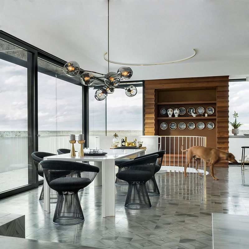 Molecola piena di lampada in vetro designer lampadario lampadario per soggiorno