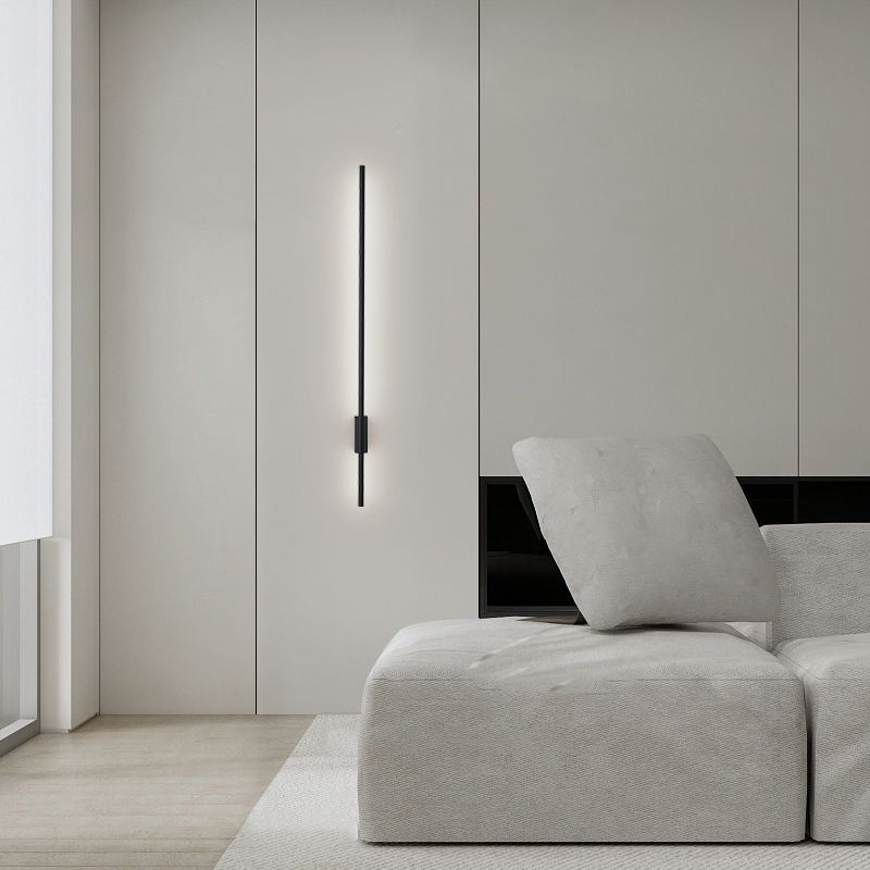 Contemporary Metal Wall Mounted Lighting Black Wall Lamp for Bedroom