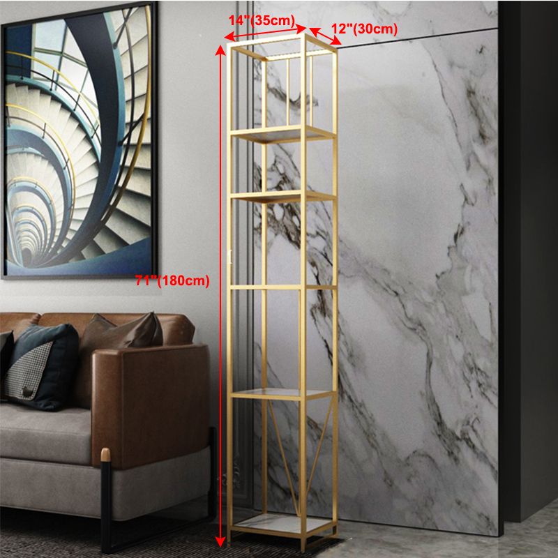 Libreria etagere aperta verticale industriale telaio in ferro -scaffale in legno fabbricato scaffale