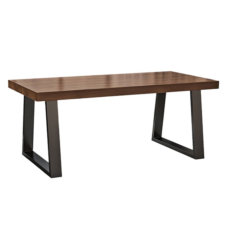 Solid Wood Dining Table Contemporary Dining Table with Sled Base