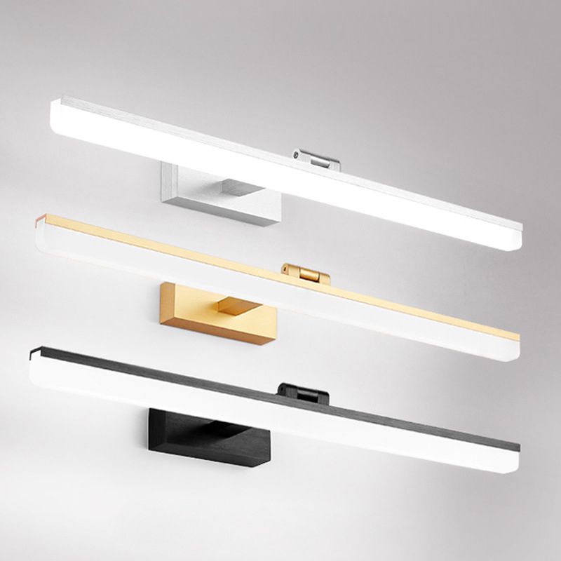 Acrylschatten 180 ° Verstellbares LED-Eitelkeitslicht Anti-Fogge wasserdichtes Make-up-Spiegellampe für Bad Waschtisch