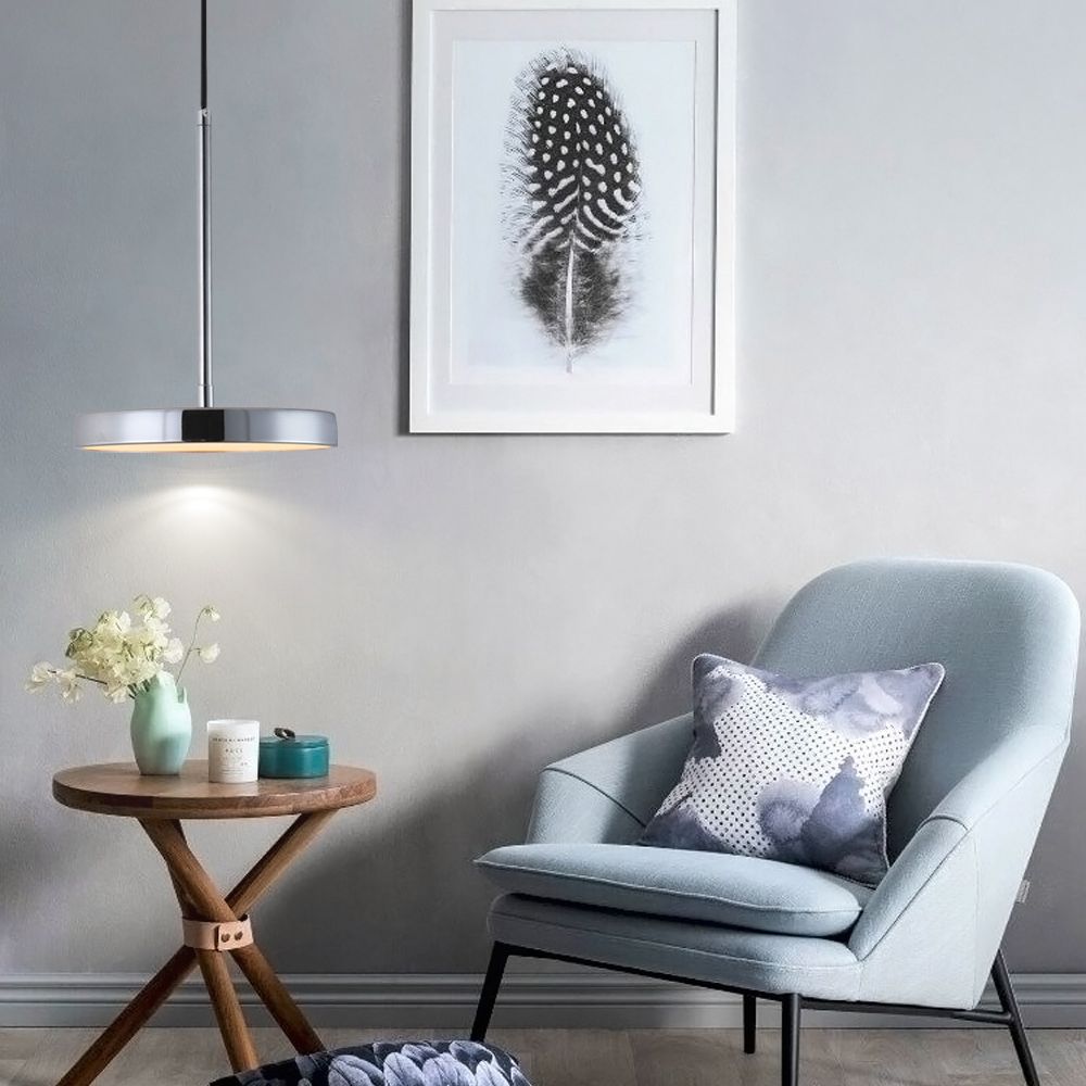 Nordic Simple Hanging Ceiling Light Circular Metal LED Hanging Light Fixtures for Restaurant