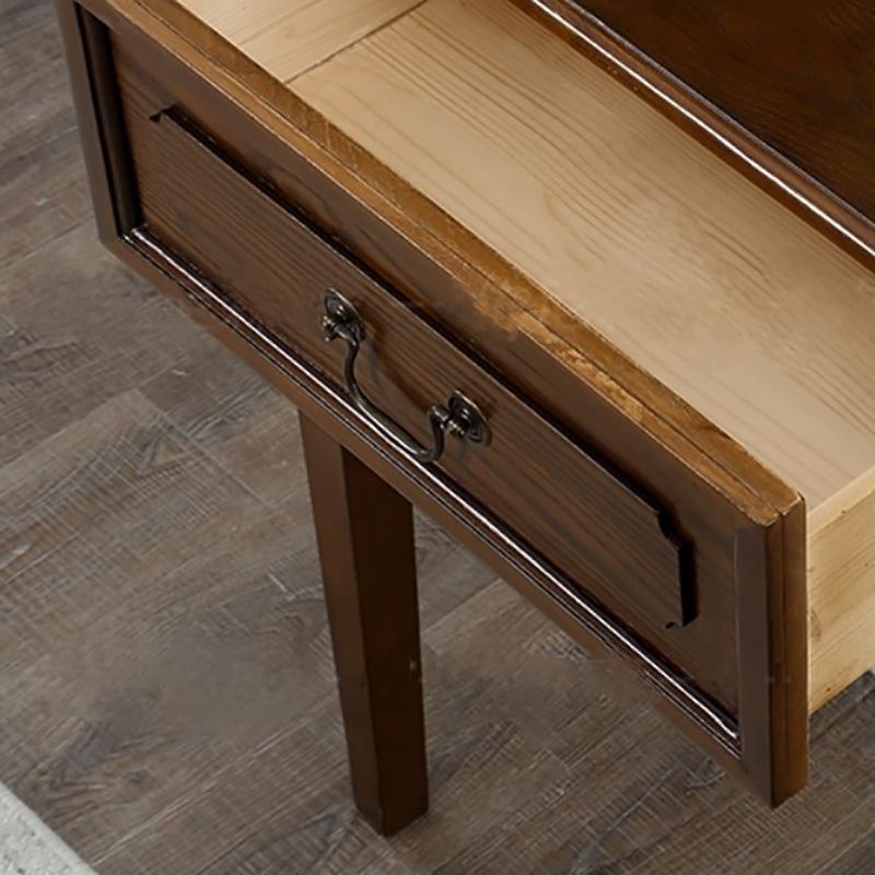 14 inch Wide Console Table Mid-Century Modern Wood Accent Table for Hall