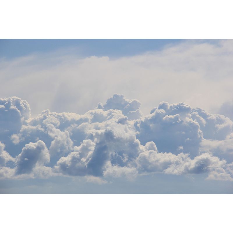 Clouds Mural Home Decorations Mildew Resistant for Living Room Bedroom