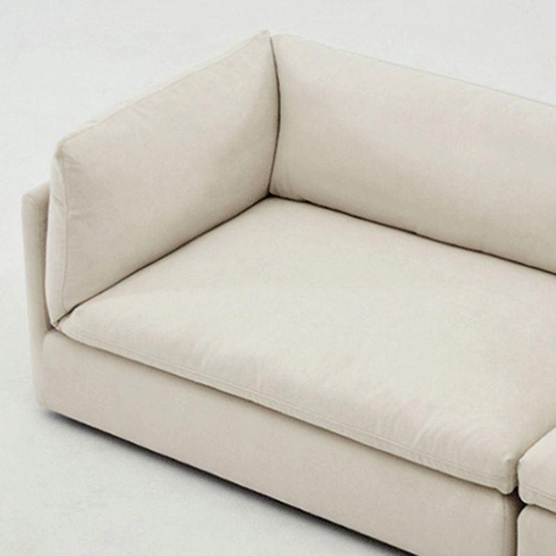 Modern linnen smokingstandarm standaard bank met slipcovered voor woonkamer, appartement