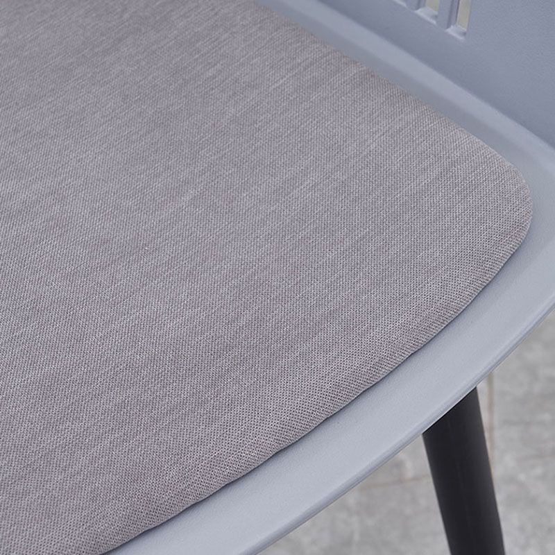 Sillas de comedor de estilo moderno Silla lateral con brazo de plástico para cocina