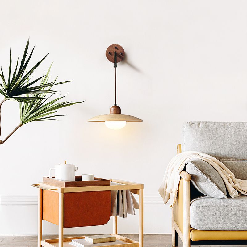 Modern Style Wall Mounted Sconce Wooden Wall Lights for Bedroom