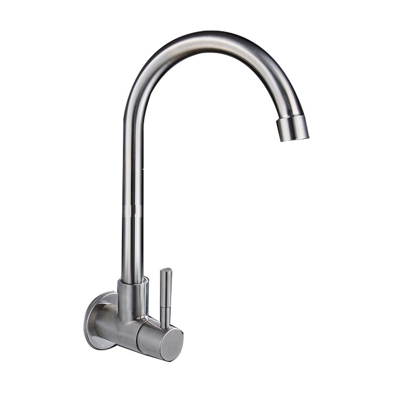 Contemporary Style Bar Faucet Metal Wall-mounted Kitchen Faucet