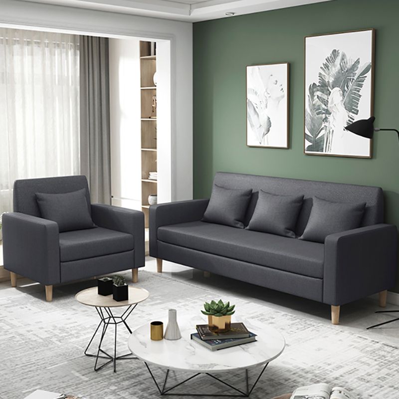 28,35 "H Leinenquadratarm modernes Sofa mit enges, rutschloser Sofa
