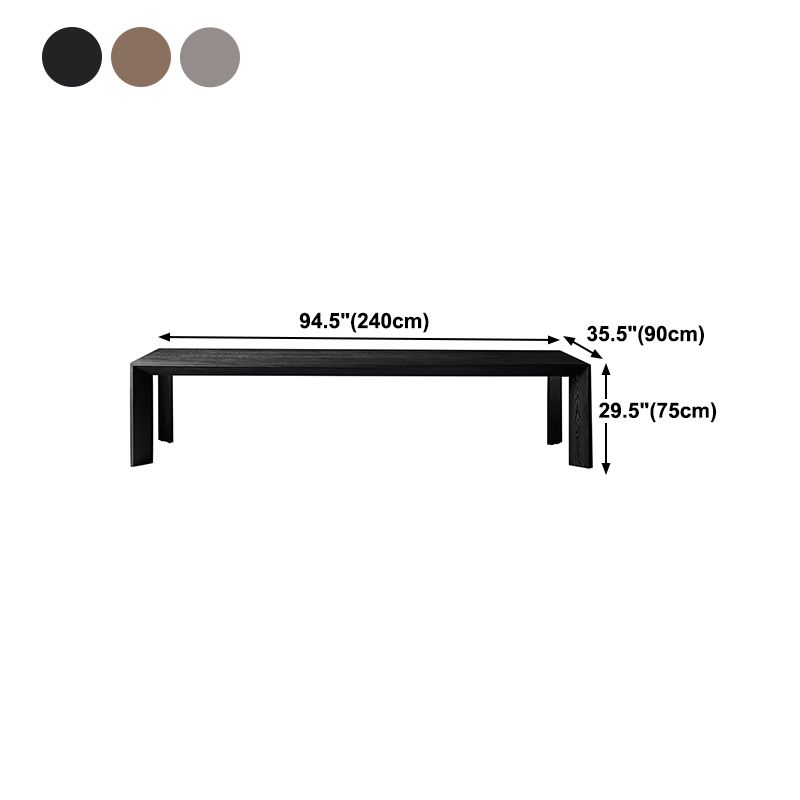 Industrial Pine Wood Dining Table Rectangle Kitchen Wooden Table with 4 Legs