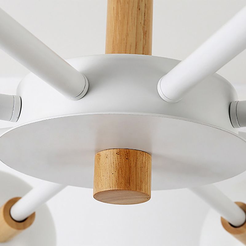 Living Room Chandelier Modern Multi Head Macron Hanging Fixture for Bedroom