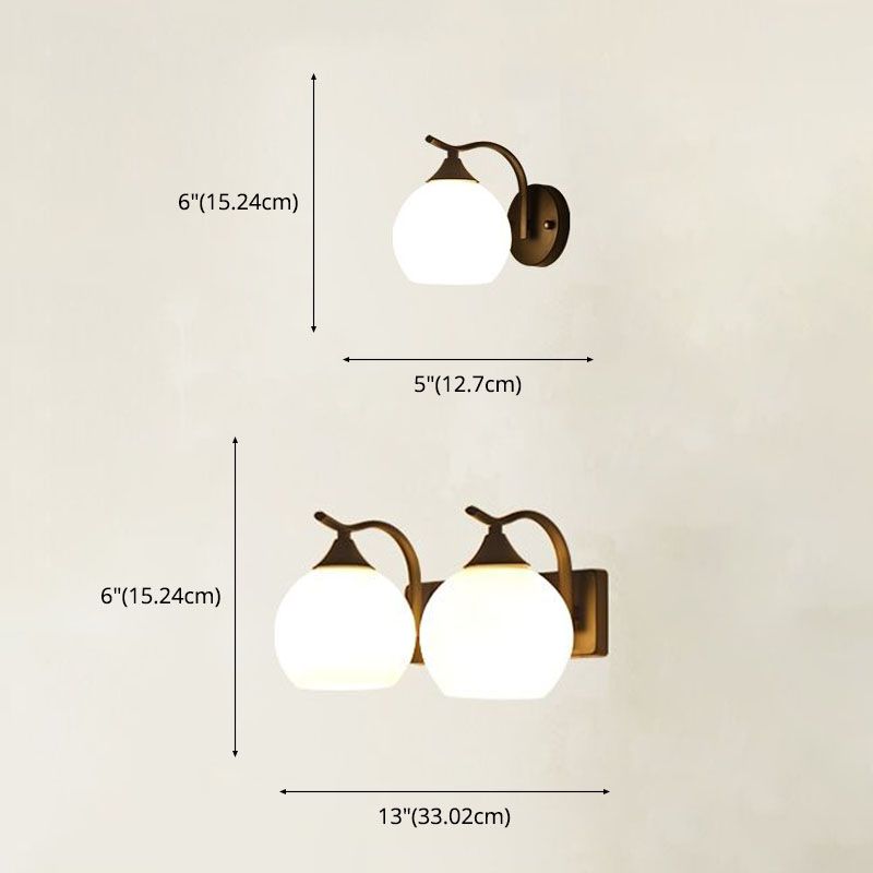 Écran mural mondial Éclairage mural noir minimaliste pour le salon