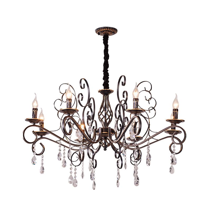 Traditional Unique Chandelier Lights Crystal Pendant Light Fixtures