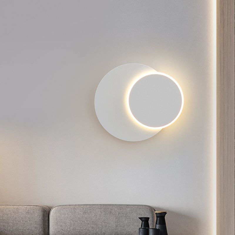 Modern LED Wall Mount Light 1-Light Wall Sconce Light with Acrylic Shade for Bedroom