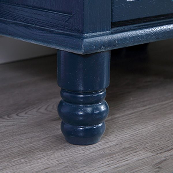 13.65-inch Width Coastal Storage Chest Dresser Solid Wood Storage Chest