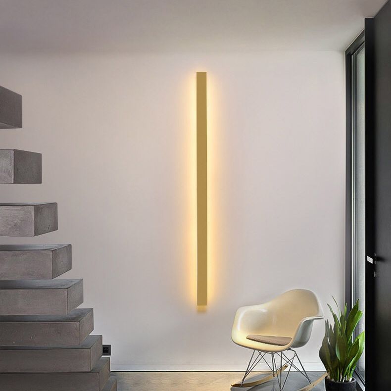 Luz de la pared lineal lámpara nórdica estilo minimalista de aleación de aluminio de aluminio