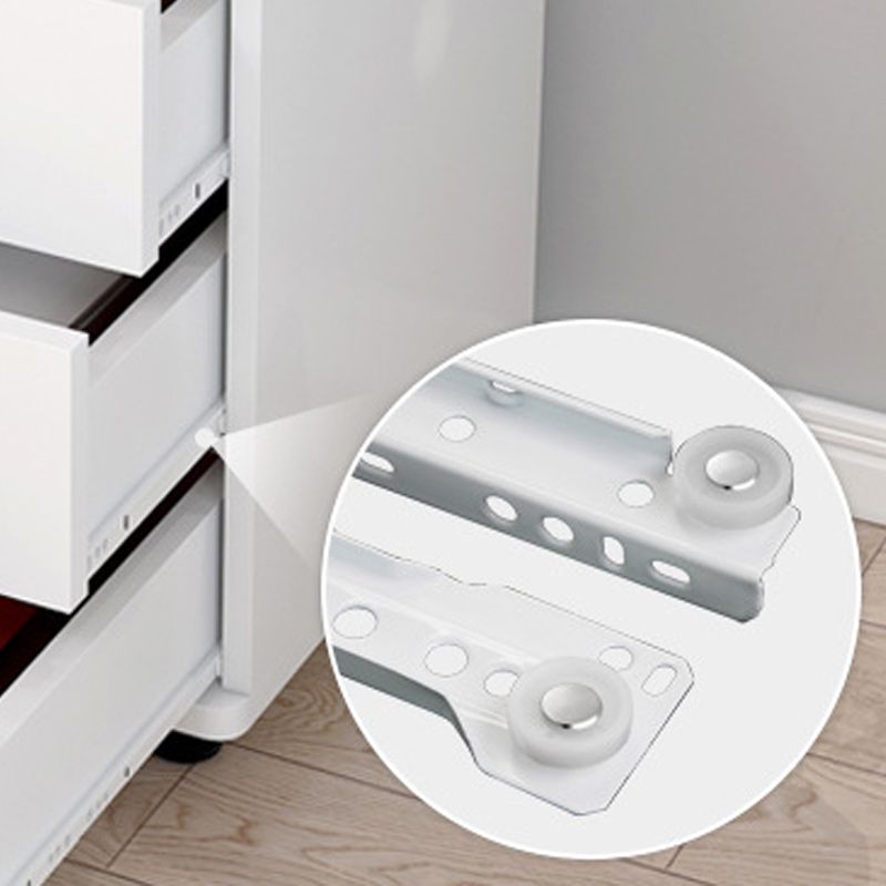 Modern Accent Chest with 3 - Drawer and Black Legs Ring Pulls Chest