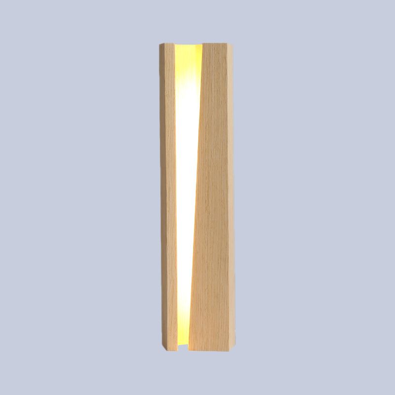 Modernisme ombré Éclairage en bois LED Small de bureau lampe en beige pour le salon