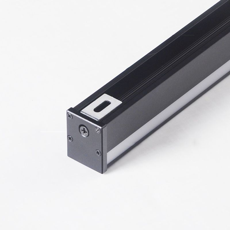 Zeitgenössische lineare Wandleuchten Beleuchtung Metall LED Schlafzimmer Wandleuchte in Schwarz