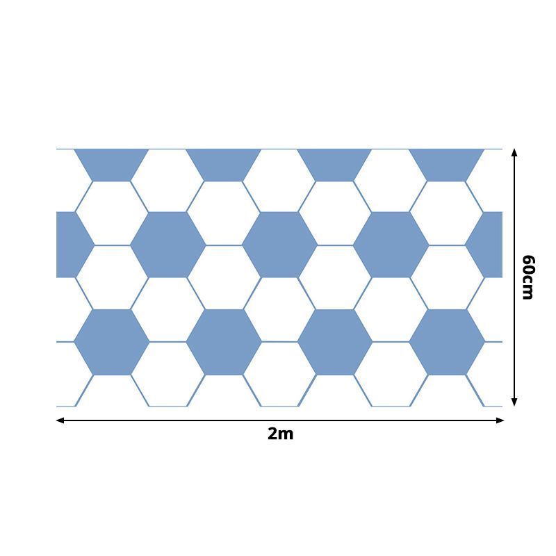 Football Print Stick Wallpapers Contemporary Smooth Wall Covering in Blue for Boys Room