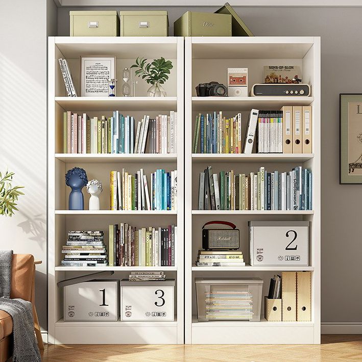Closed Wooden Bookcase Modern Home Minimalist Living Room Standard Bookshelf