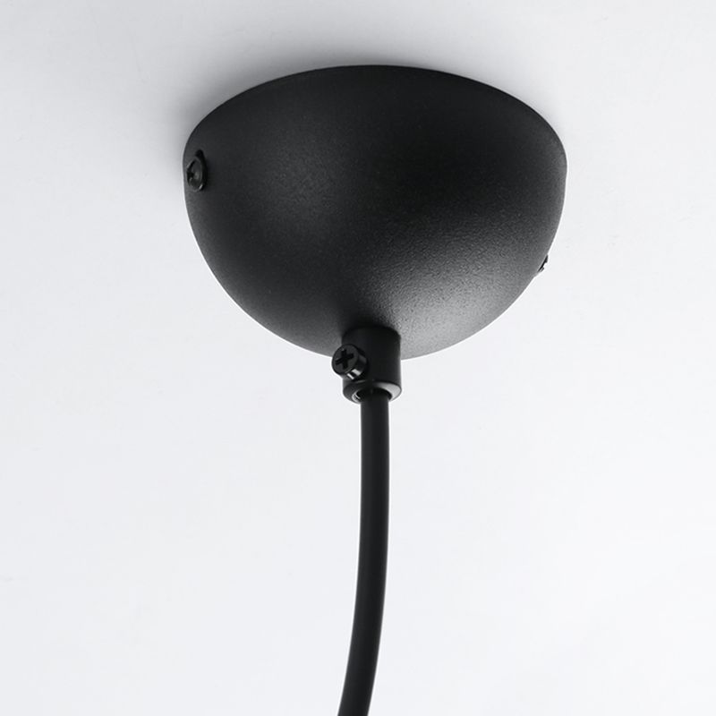 Style moderne linéaire suspendu metal métallique 1 lumière suspendue légère pour le salon