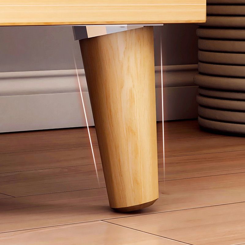 Contemporary Wooden Cabinet with Shelves and Drawers and Straight Legs