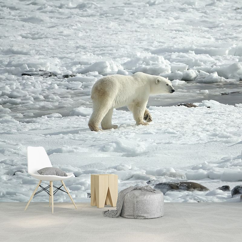 Beer Animal Moisture Resistant Wall Covering for Living Room, Personalized Size