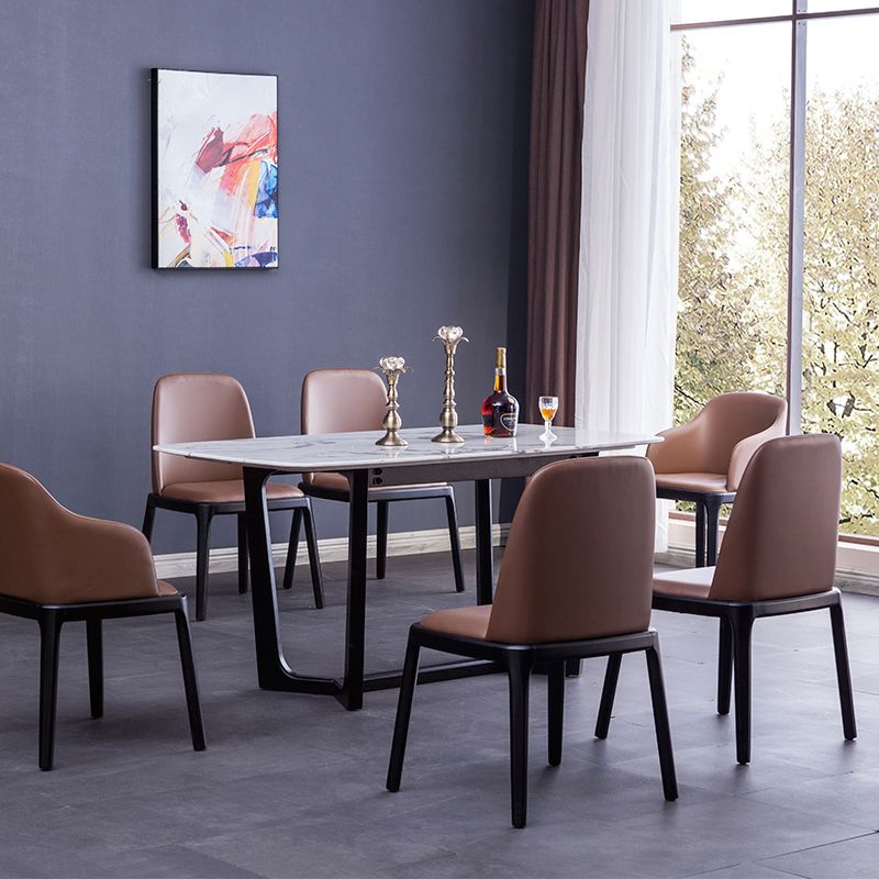 Brown and Black Contemporary Upholstered Dining and Accent Chairs