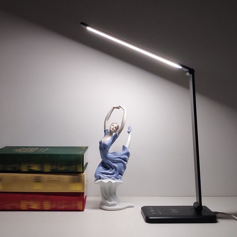 Lampada da tavolo a LED USB con controllo touch, luce pieghevole per la camera da letto
