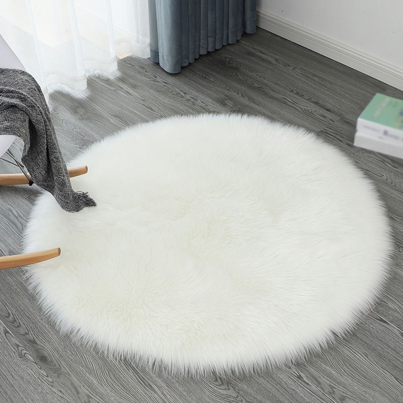 Simplicité tapis rond décontracté