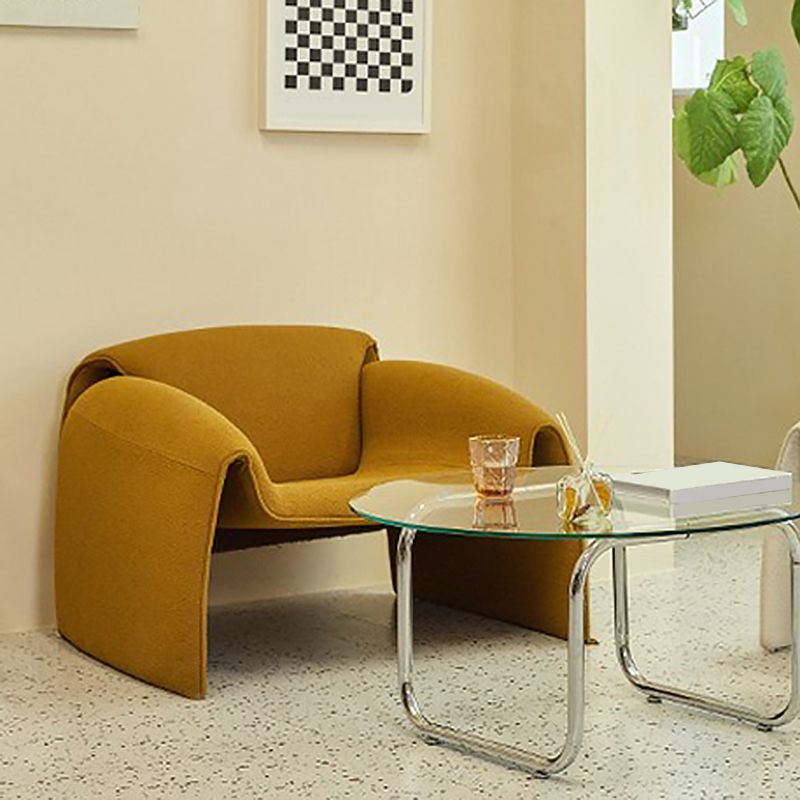 28.35" Wide Scandinavian Style Single Sofa Chair Polyester Arm Chair for Bedroom