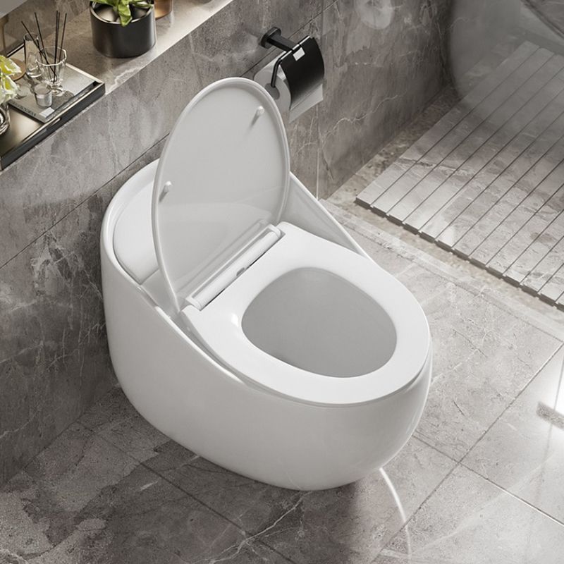 Contemporary Ceramic Toilet Floor Mount Urine Toilet with Slow Close Seat for Washroom