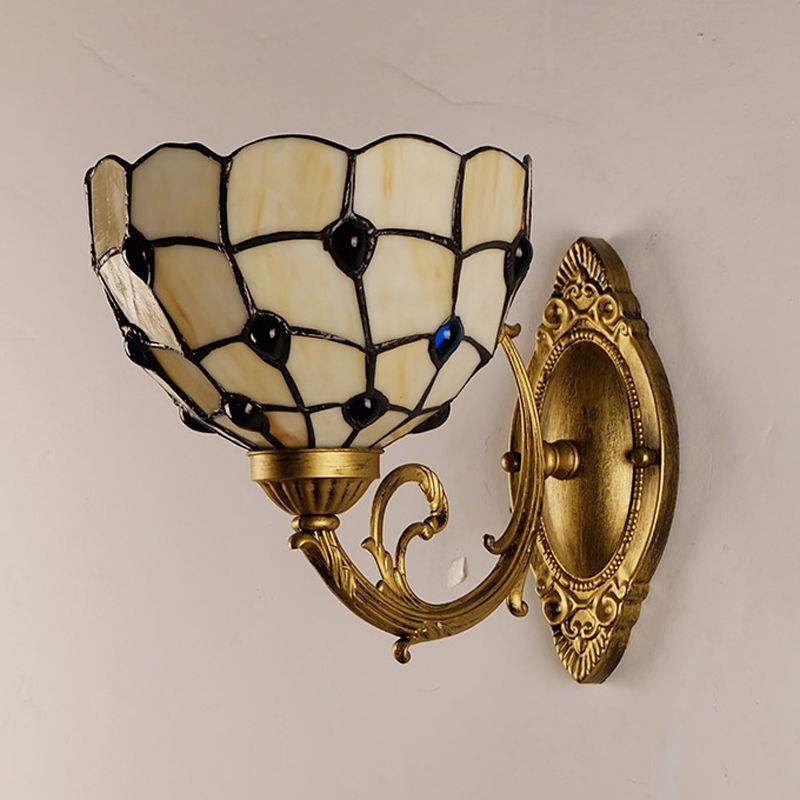 Tiffany Unique Shape Wall Light Fixture Wall Mounted Lighting for Bedroom