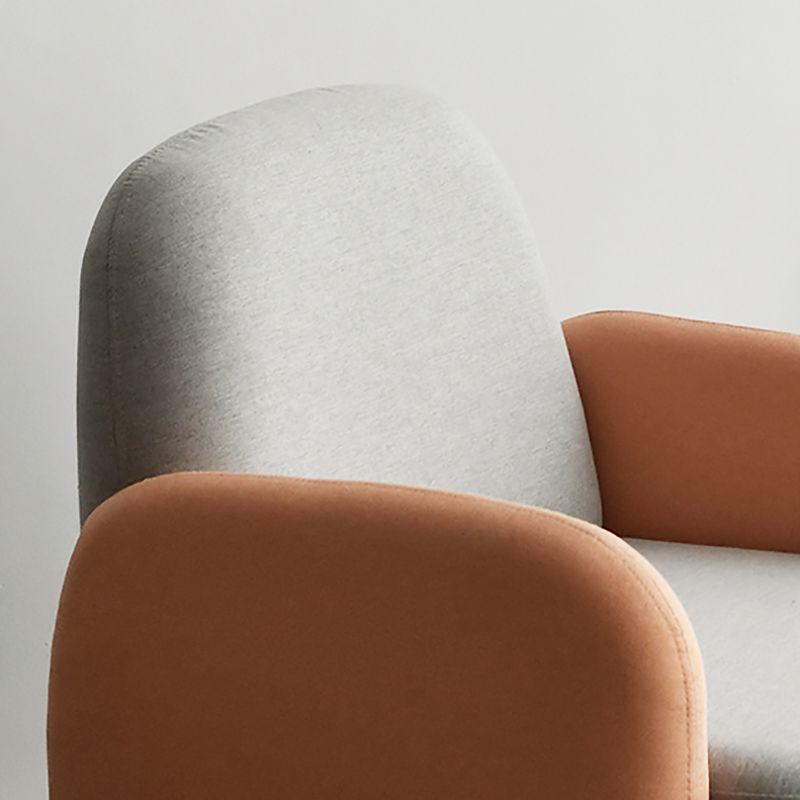 29.52" Wide Linen Arm Chair Square Arms Included Chair with Basic Four Leg