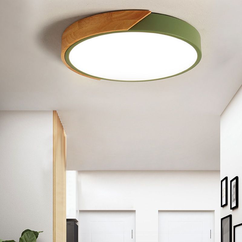 Simple Modern Nordic Style LED Flush Mount Lighting for Living Room Dining Room