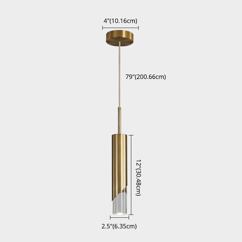 Postmodern Simplicity Cylinder Ceiling Suspension Lamp Acrylic Ceiling Lights Fixture for Restaurant