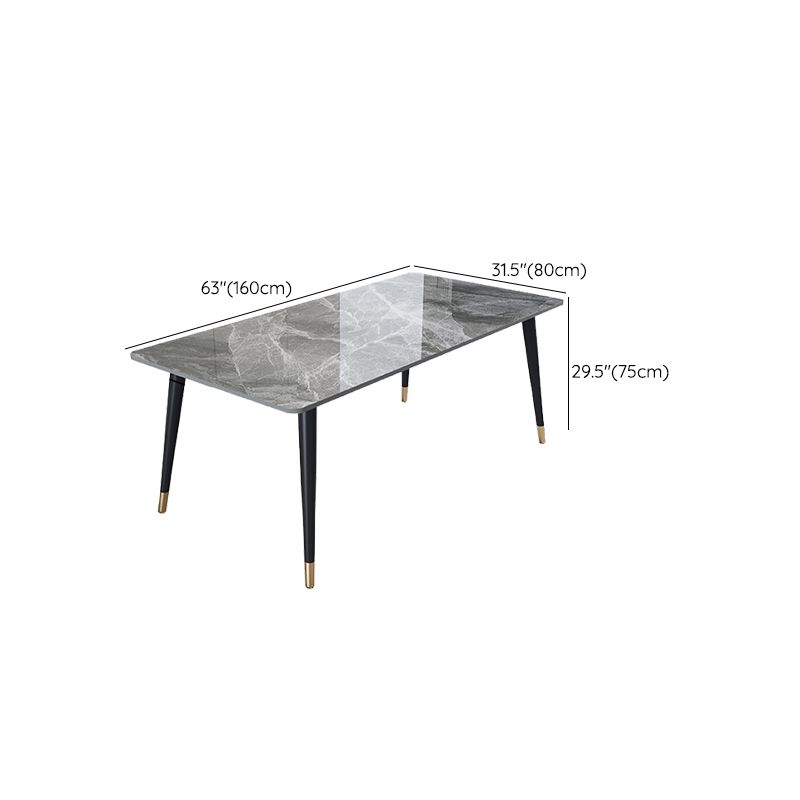 Rectangle 4 Legs Dining Room Table Contemporary Dinette Table