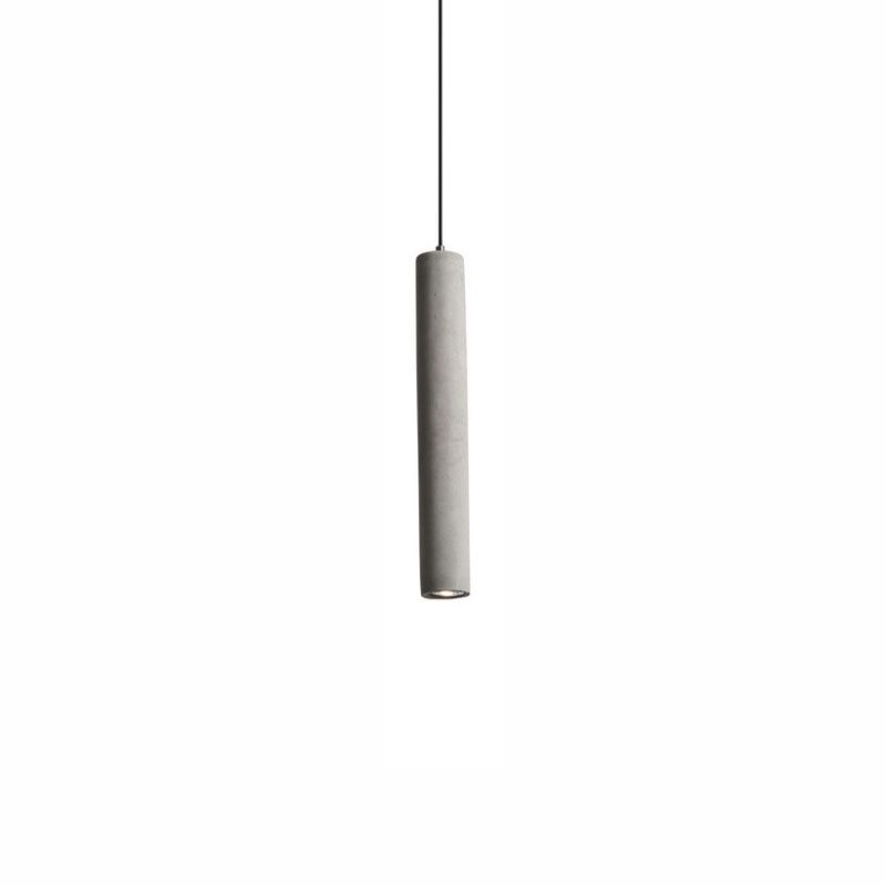 Luce a LED LED cilindri di cemento Light Nordic Style 1-LE-LED Lighting in grigio per l'isola della cucina