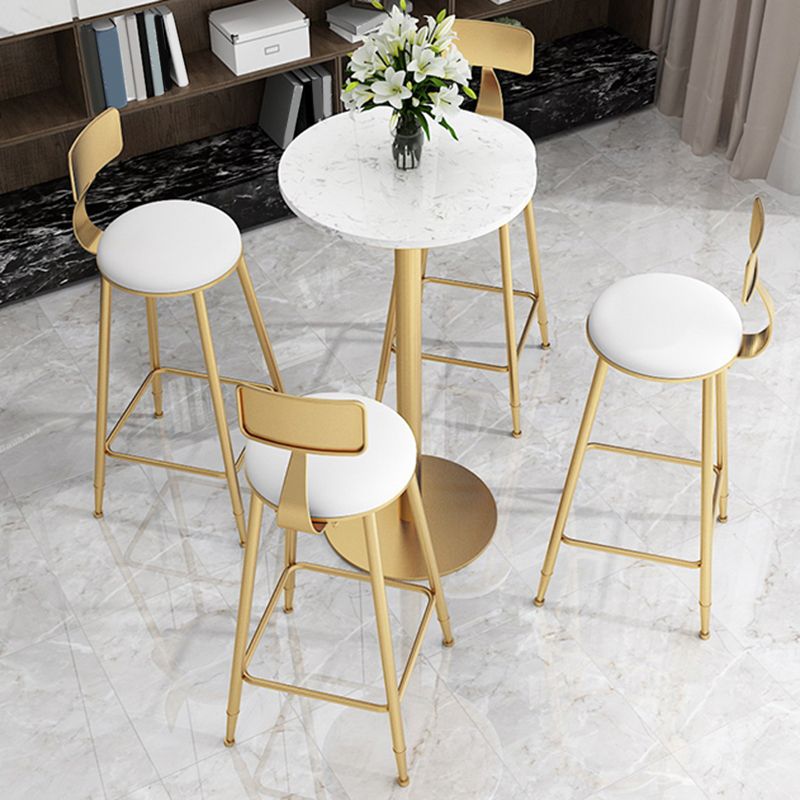 Glam Bar Pub Table Set 1/2/3/5 Pieces Bar Table and Stools for Living Room