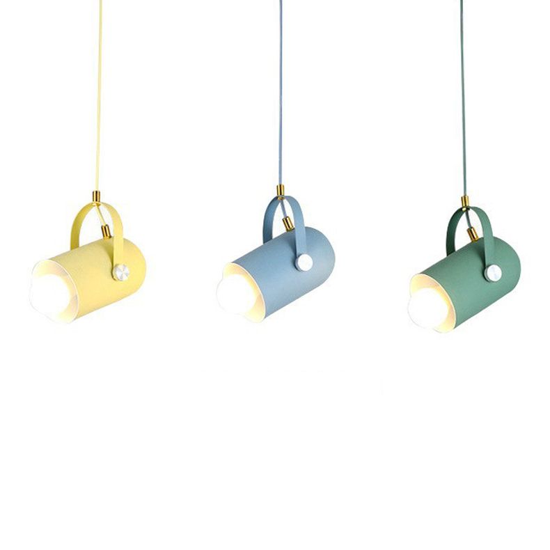 Modern Macron Pendant Light Metal 1 Head Pendant Lighting for Study Room Bedroom