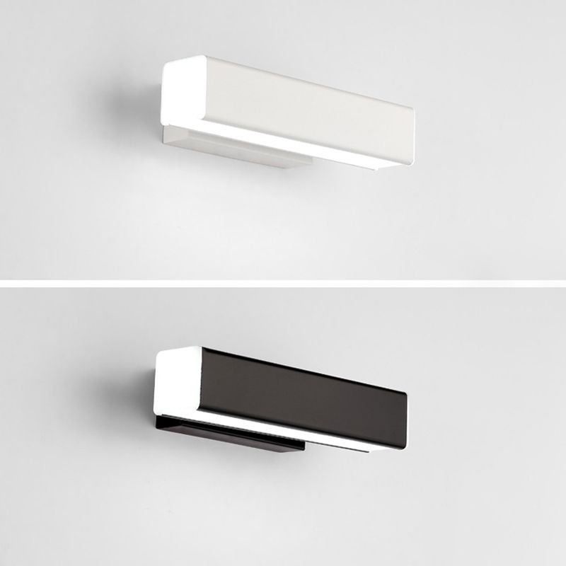 Rectangular Metal Wall Lighting Fixtures Modern Wall Mounted Light Fixture for Bedroom