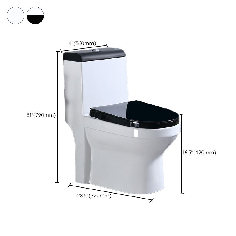 Floor Mounted Urine Toilet One Piece Toilet Modern Single Flush Toilet Bowl