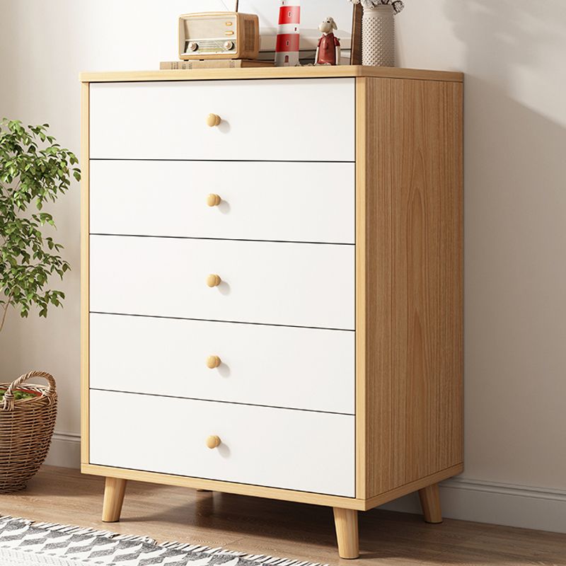 Modern Rectangle Storage Cabinet with Drawer Wooden Accent Cabinet