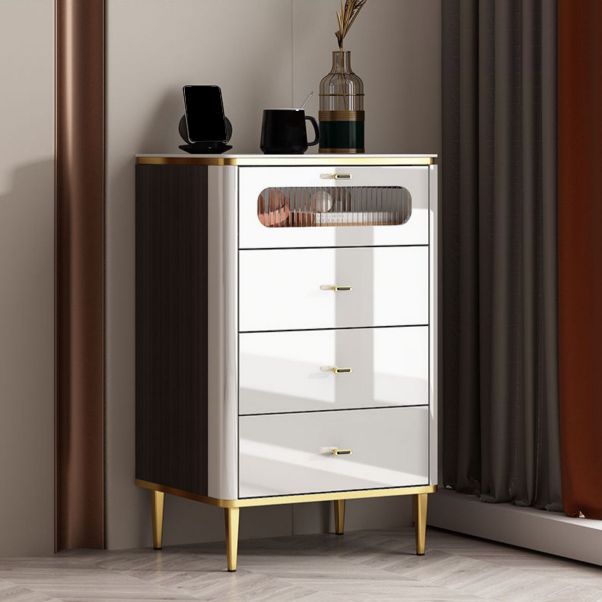 Classic Glam Dresser Stone Storage Chest Dresser with Drawers