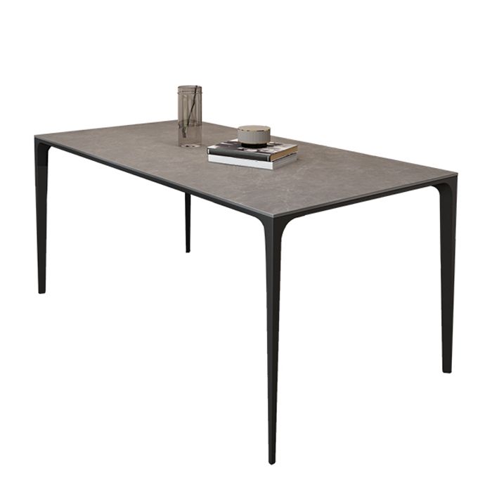 Modern Style Dining Table Sintered Stone Rectangle Table for Home