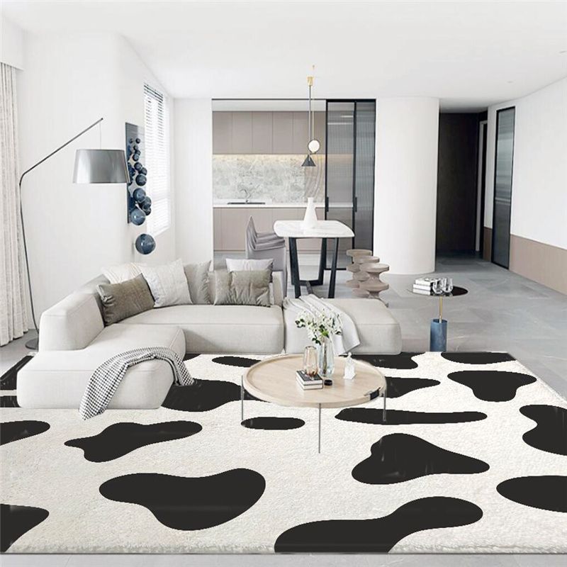 Funky Leopard Printed Carpet Polyester Indoor Rug Stain Resistant Area Carpet for Home Decoration