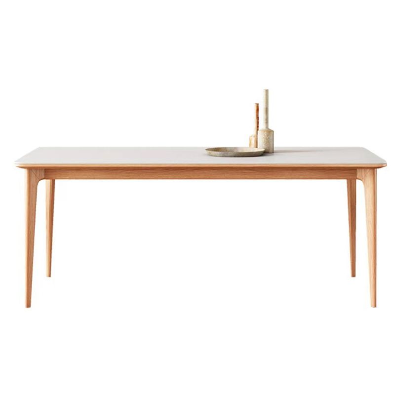 Modern 1/2/3/5 Pieces Dining Furniture Stone Rectangle Dining Chairs Set in White