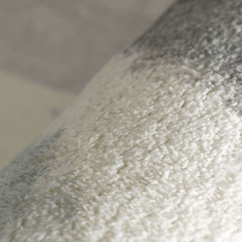 Round Watercolor Carpet Washable Indoor Rug Polyester Stain Resistant Rug for Living Room