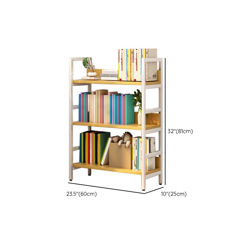 Standard Bookshelf Engineered Wood Scandinavian Open Back with Shelves